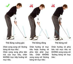 Setup golf swing - Tư thế setup chuẩn